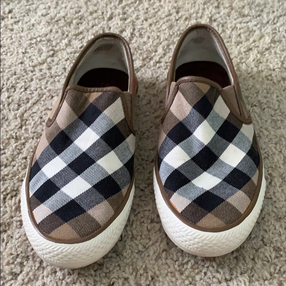 Plaid Slip-On Sneakers